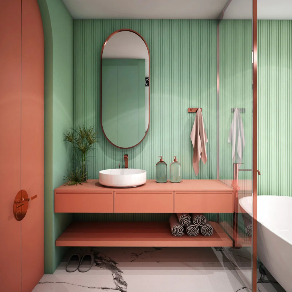 Moderne toilettruimte