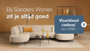 Vloerkleed cadeau bij Sanders Wonen