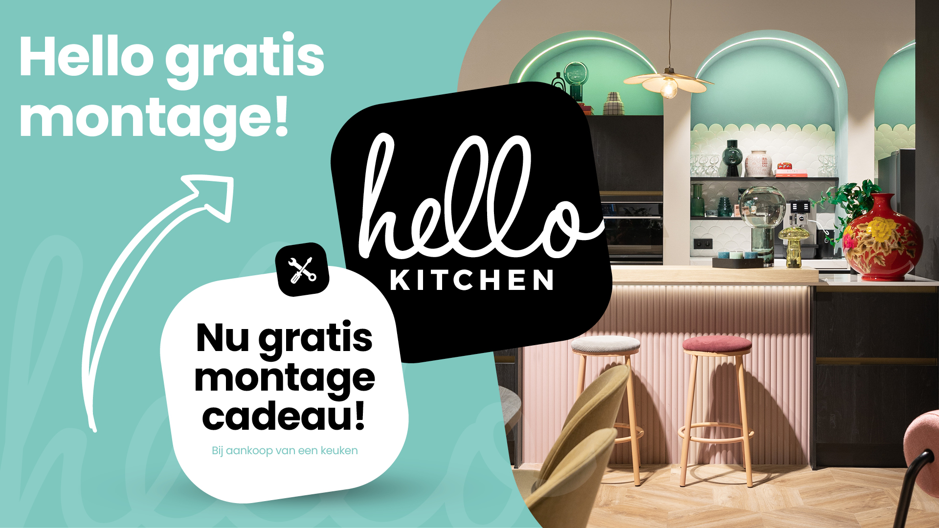 Gratis montage bij Hello Kitchen