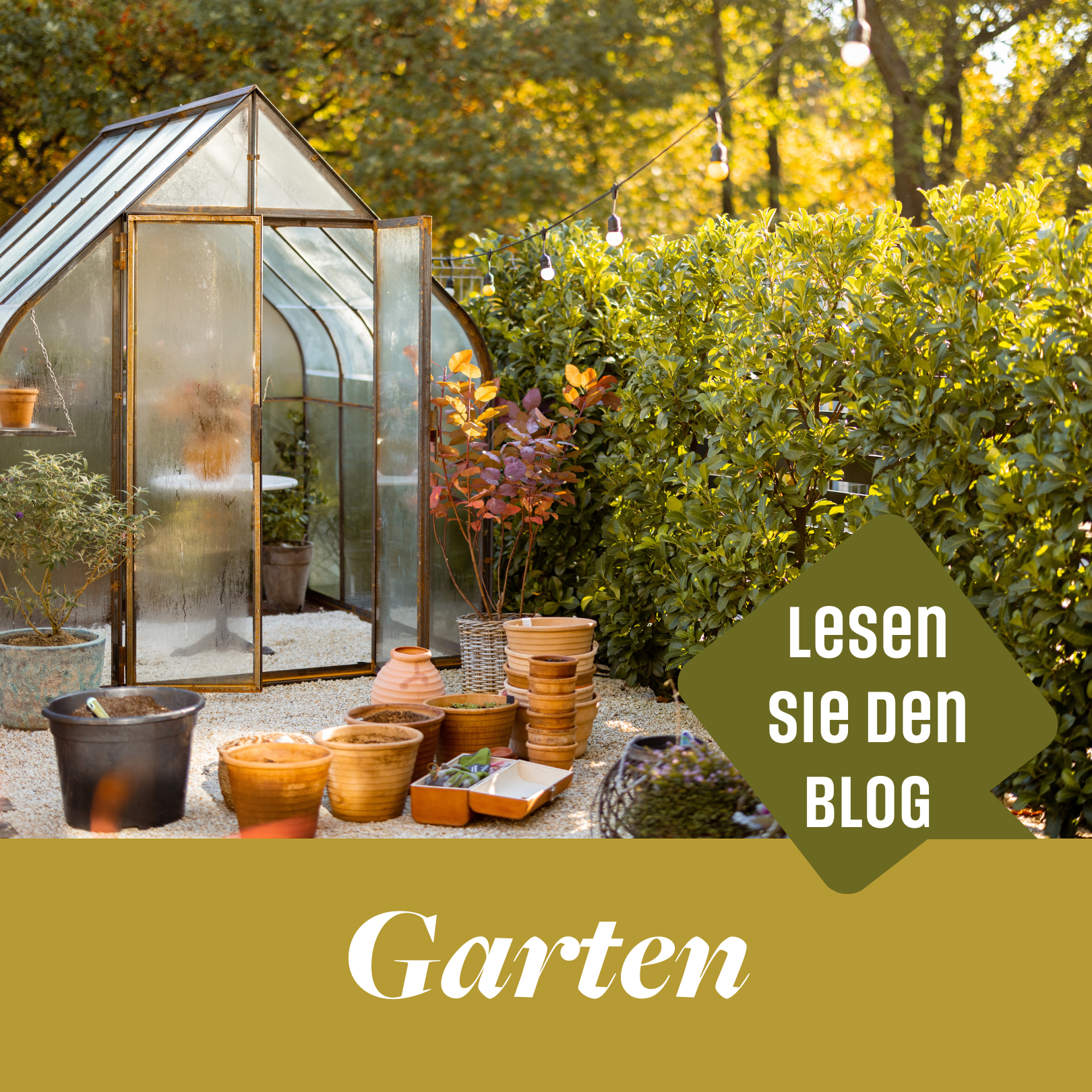 Garten einrichten